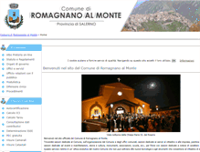 Tablet Screenshot of comune.romagnanoalmonte.sa.it